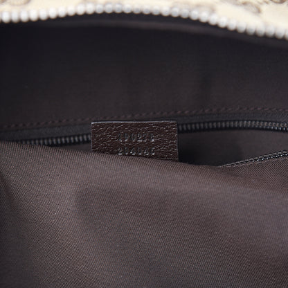 Gucci GG Monogram Web Medium Classic Backpack Brown 6 of 9