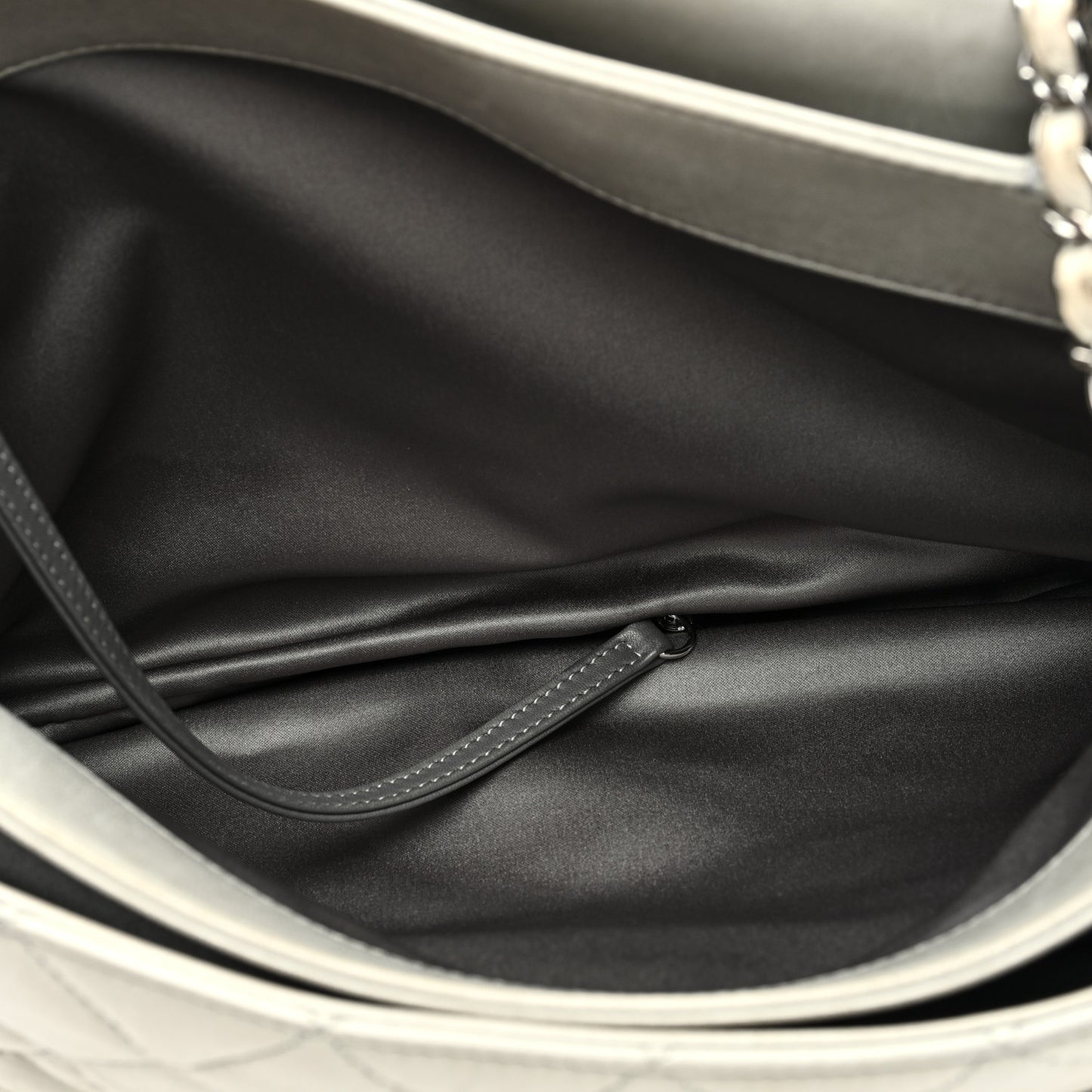 Lambskin Maxi Quilted Chanel 3 Flap Bag Grey