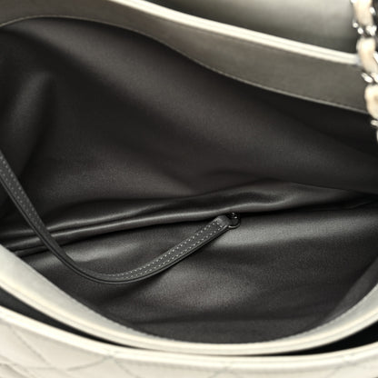 Chanel Lambskin Maxi Quilted Chanel 3 Flap Bag Grey 6 of 16