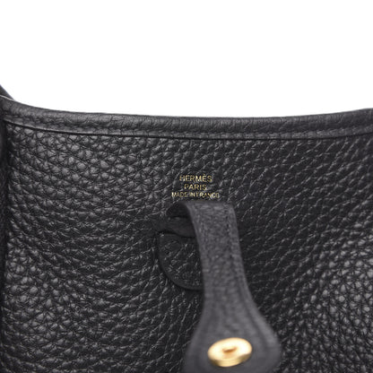 Hermes Taurillon Clemence Evelyne TPM Black 6 of 8