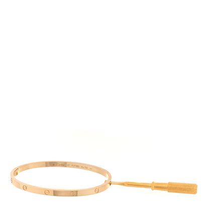 Cartier 18K Yellow Gold Small LOVE Bracelet 17 6 of 7