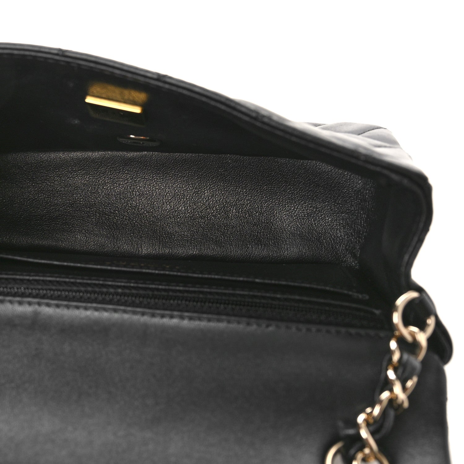 Chanel Lambskin Quilted Mini Rectangular Flap Black 5 of 10