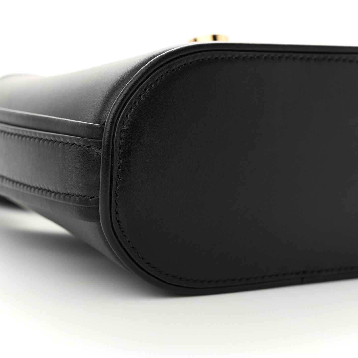 Soft Calfskin Mini Gancini Hobo Black