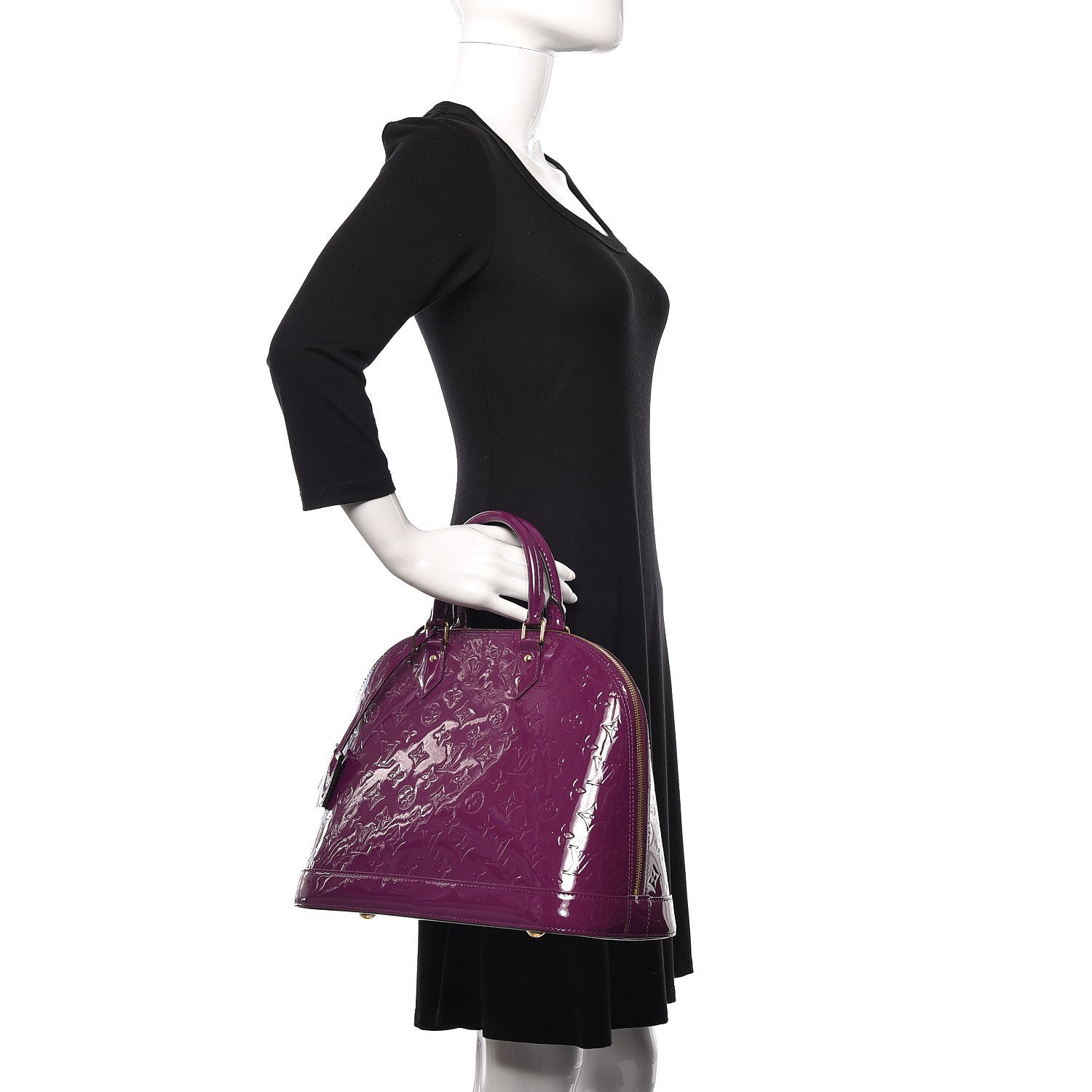 Louis Vuitton Vernis Alma MM Amethyste 2 of 14