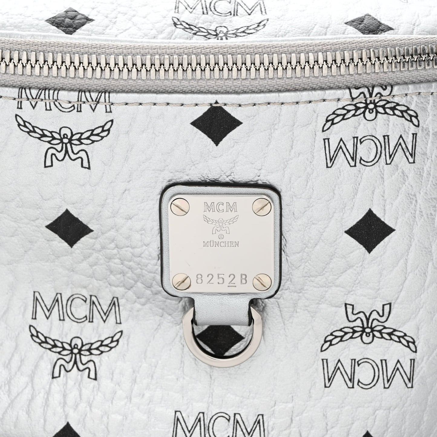 Metallic Visetos Stark Belt Bag Silver