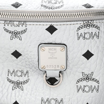 MCM Metallic Visetos Stark Belt Bag Silver 7 of 10
