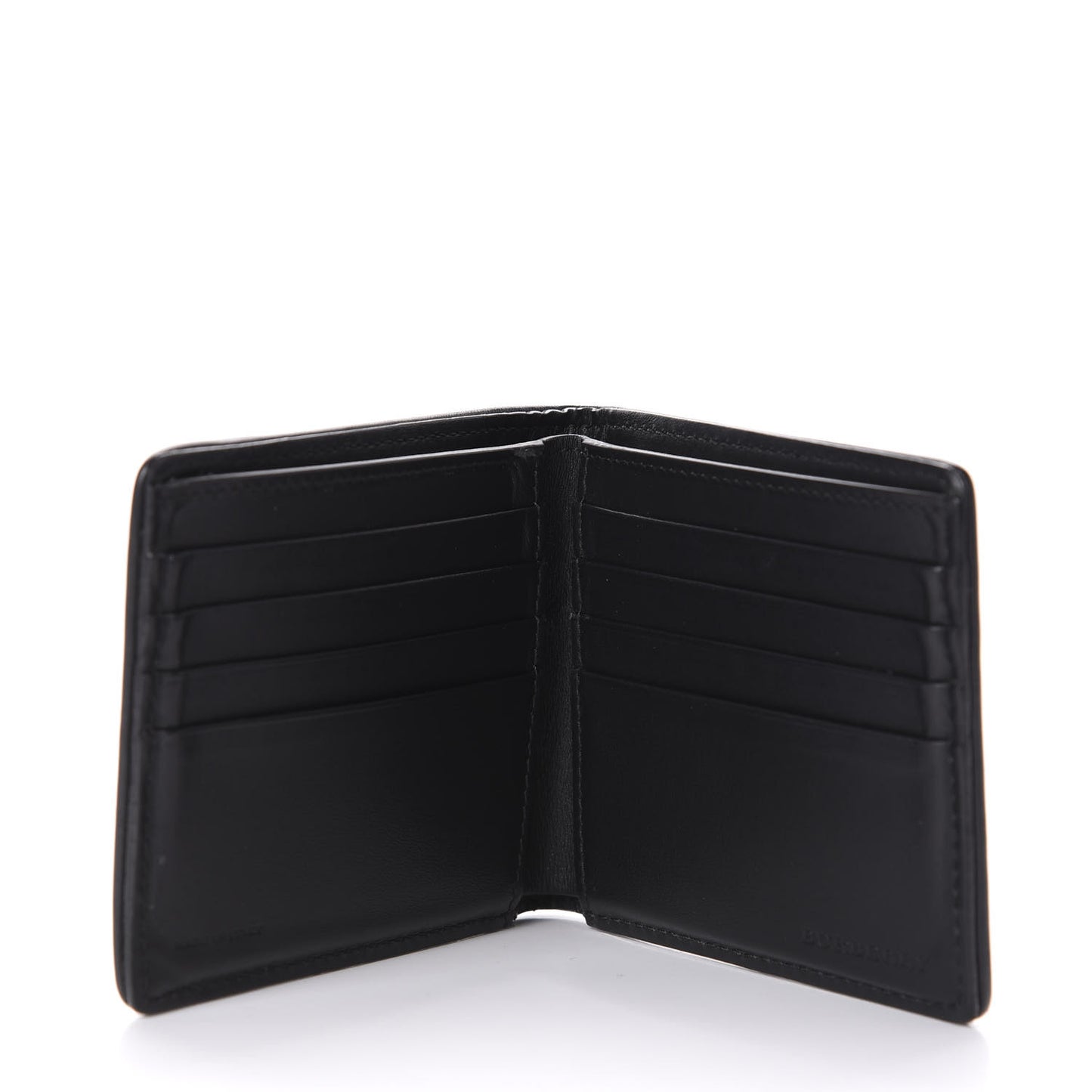 Calfskin 1983 Knight Check Bi-Fold Wallet Black