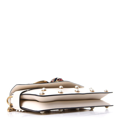 Gucci Nappa Pearl Studded Mini Queen Margaret Broadway Shoulder Bag Mystic White 4 of 17