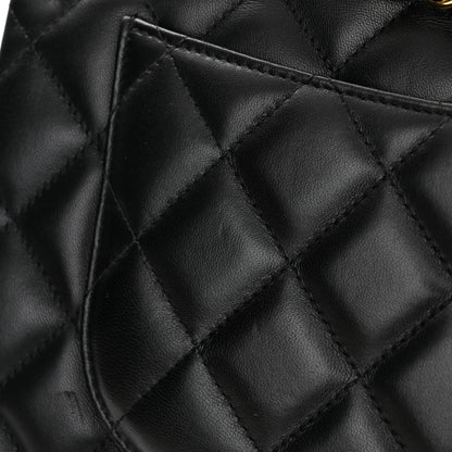 Chanel Lambskin Quilted Jumbo Double Flap Black 10 of 10