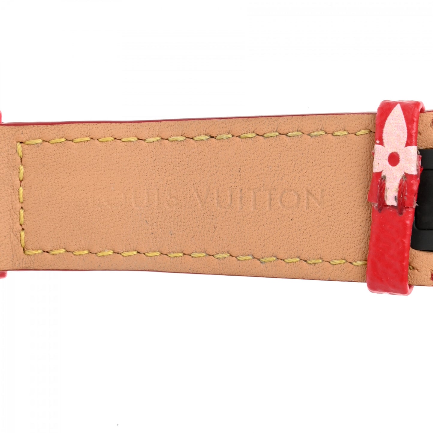 Monogram Tambour 10mm Watch Strap Red