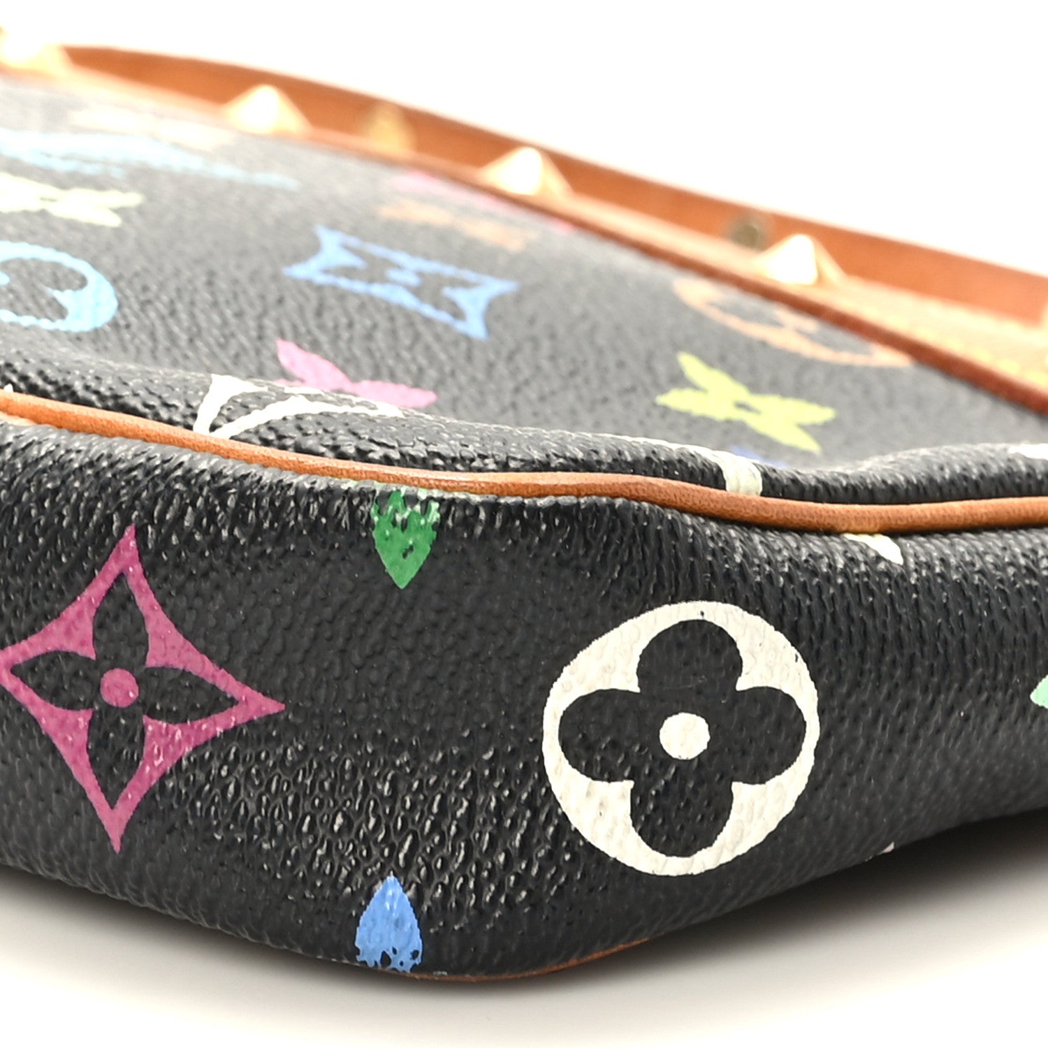 Louis Vuitton Monogram Multicolor Pochette Accessories Black 8 of 8