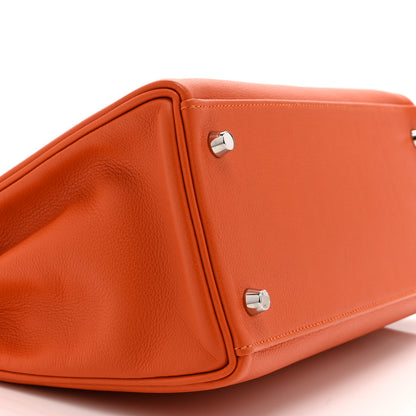 Hermes Evercolor Kelly Retourne 28 Capucine 9 of 10