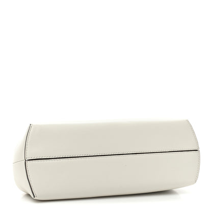 Fendi Shiny Nappa Snakeskin Small Fendi First White Roccia 4 of 11
