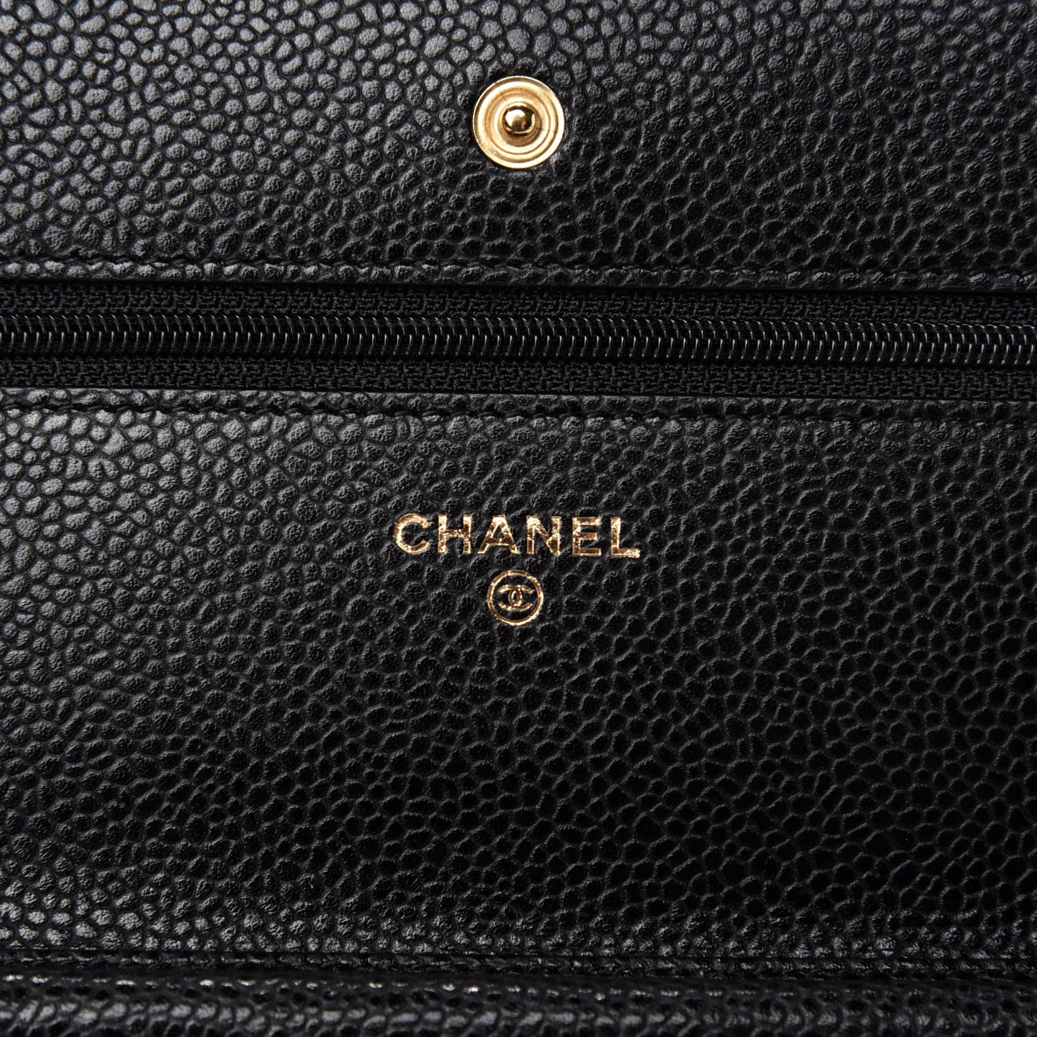 Chanel Caviar Quilted Wallet On Chain WOC Black 8 of 12
