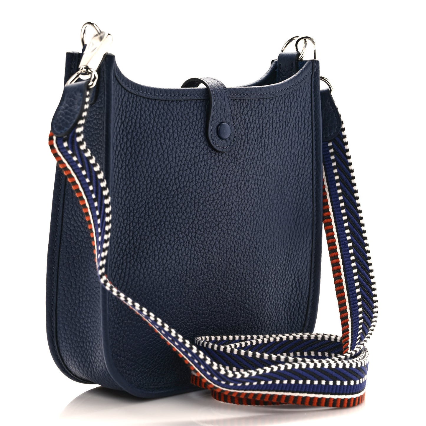 Taurillon Clemence Amazone Sangle Cavale Evelyne TPM Bleu Nuit Bleu Encre Cuivre