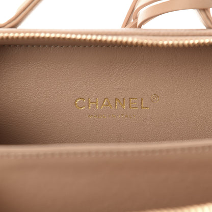 Chanel Caviar Quilted Small CC Filigree Vanity Case Beige 8 of 10