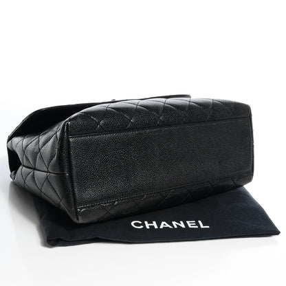 Chanel Caviar Quilted Jumbo Kelly Flap Black 4 of 8