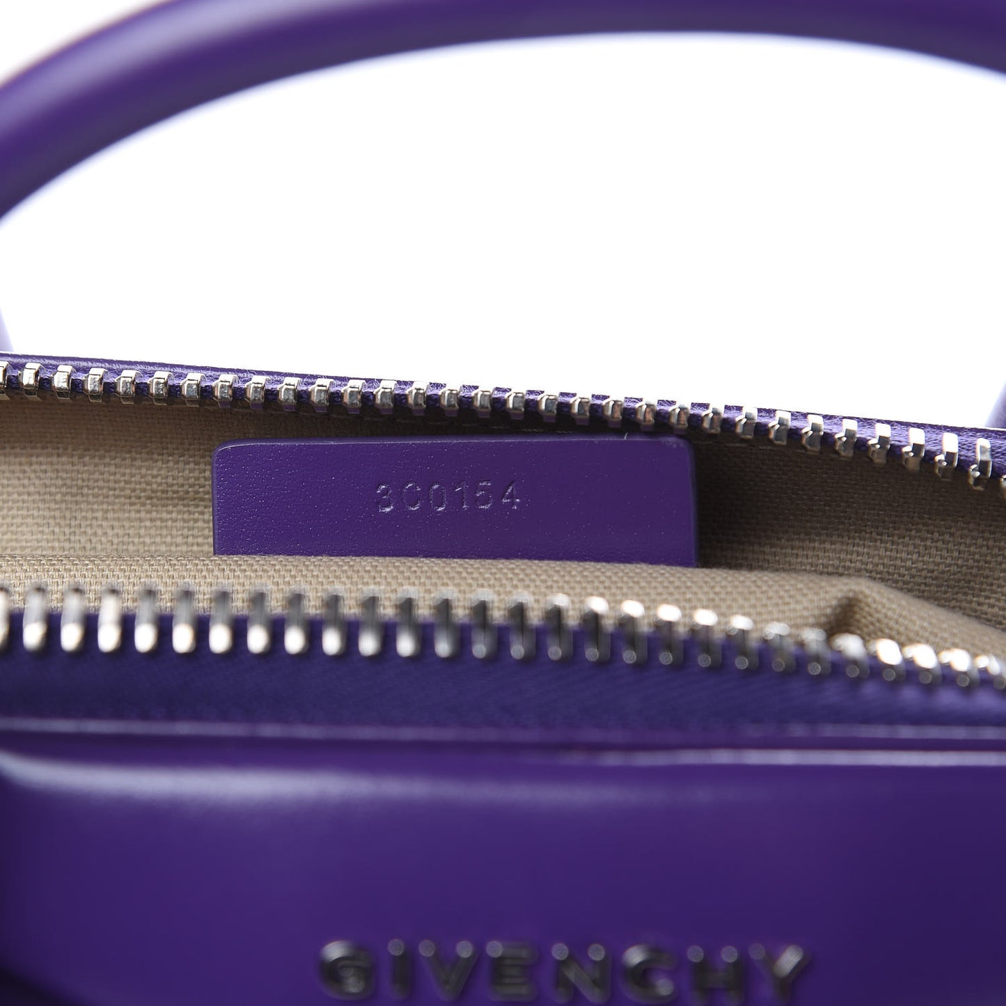 Shiny Lord Calfskin Small Antigona Purple