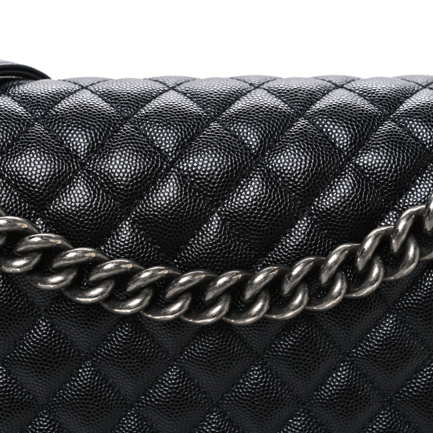 Chanel Caviar Quilted Large Boy Flap Black 8 of 10