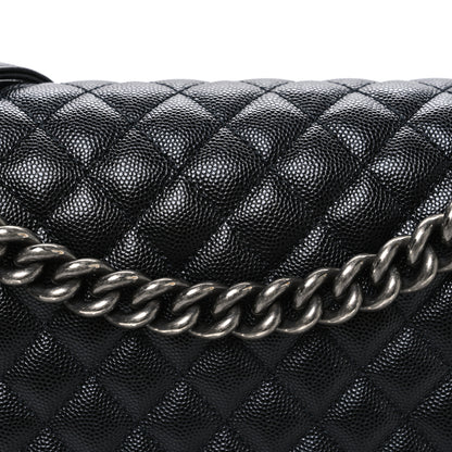 Chanel Caviar Quilted Large Boy Flap Black 8 of 10