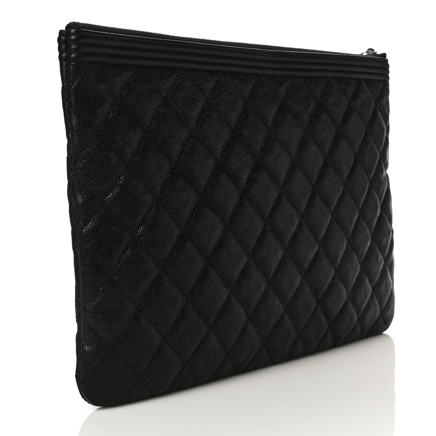 Chanel Caviar Quilted Medium Boy Cosmetic Case Black 3 of 10