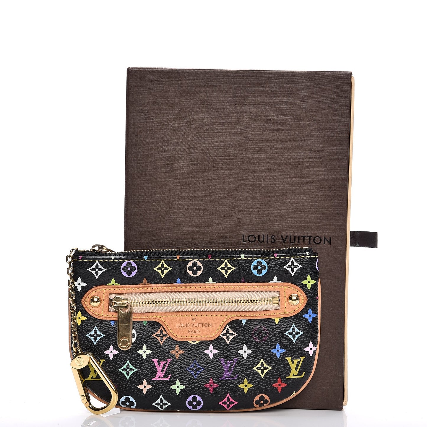 Monogram Multicolor Pochette Plate MM Black