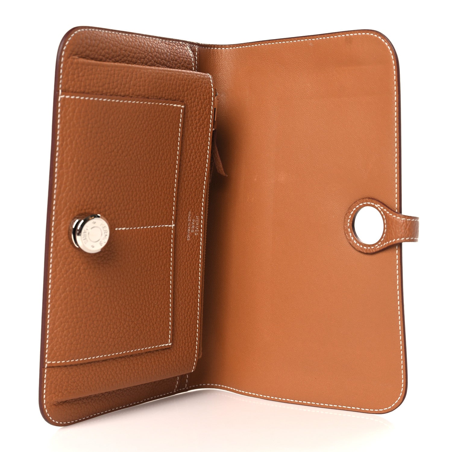 Hermes Togo Dogon Duo Wallet Gold 6 of 8