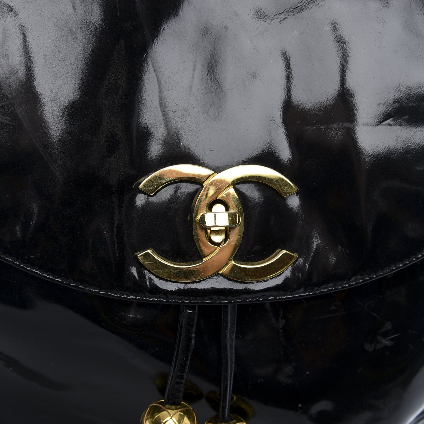 Patent CC Drawstring Backpack Black