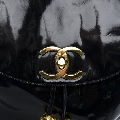 Chanel Patent CC Drawstring Backpack Black 11 of 17