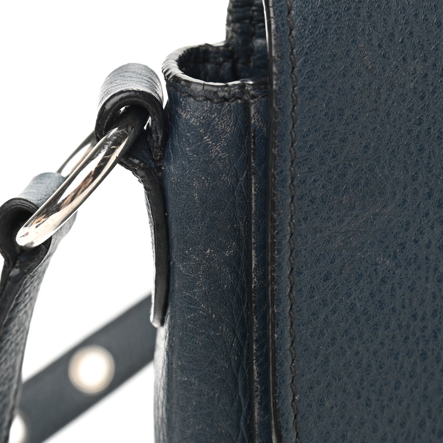 Miu Miu Vitello Phenix Madras Shoulder Bag Oltremare 22 of 24