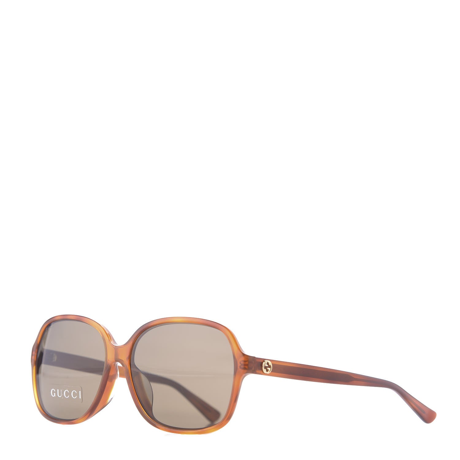 Gucci Acetate Square Frame Sunglasses GG 3834/F/S Tortoise 1 of 8