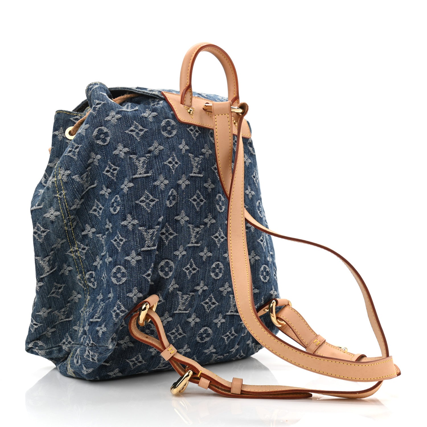 Louis Vuitton Denim Sac a Dos Backpack GM Blue 3 of 10