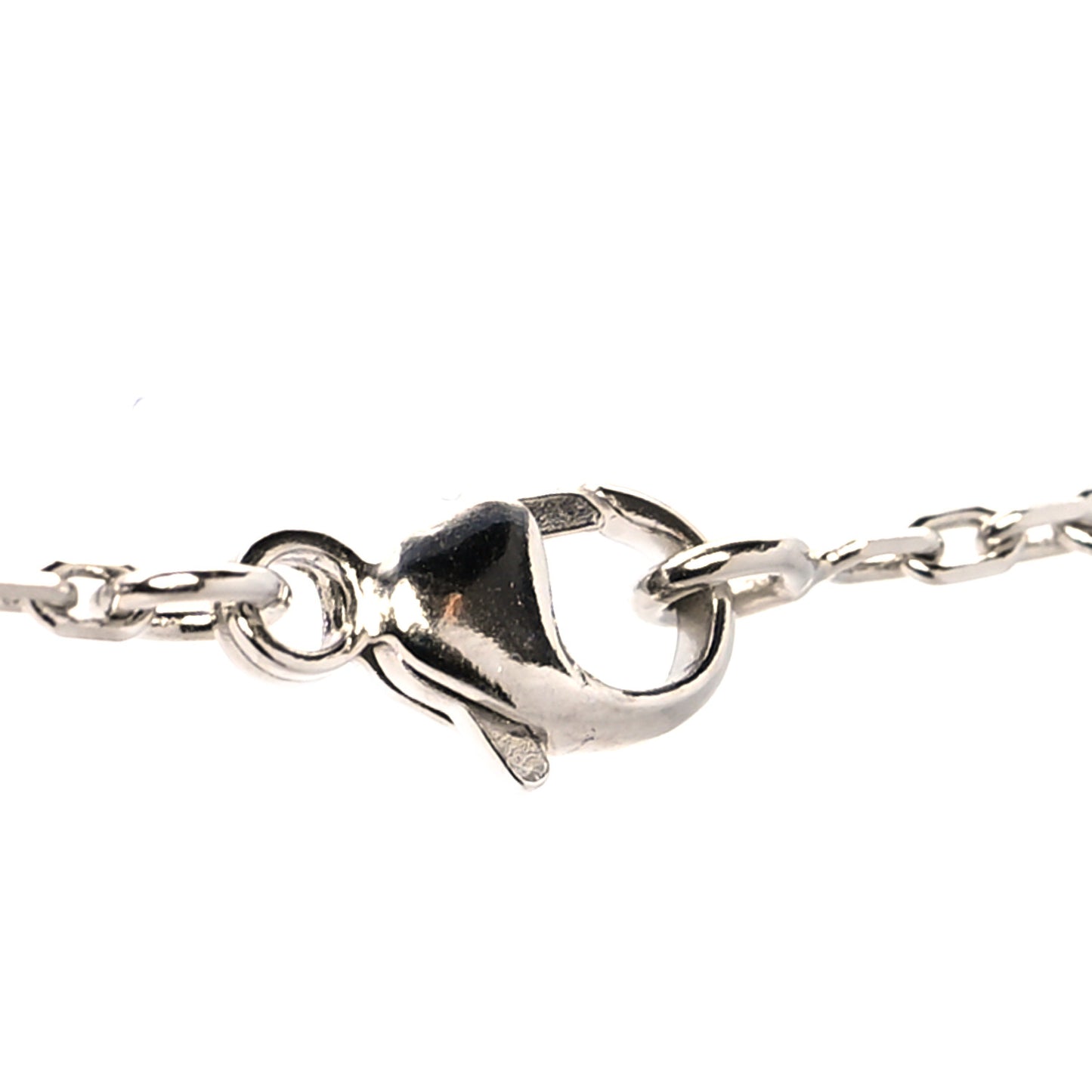 Lacquered Palladium Pop H Pendant Necklace Etain