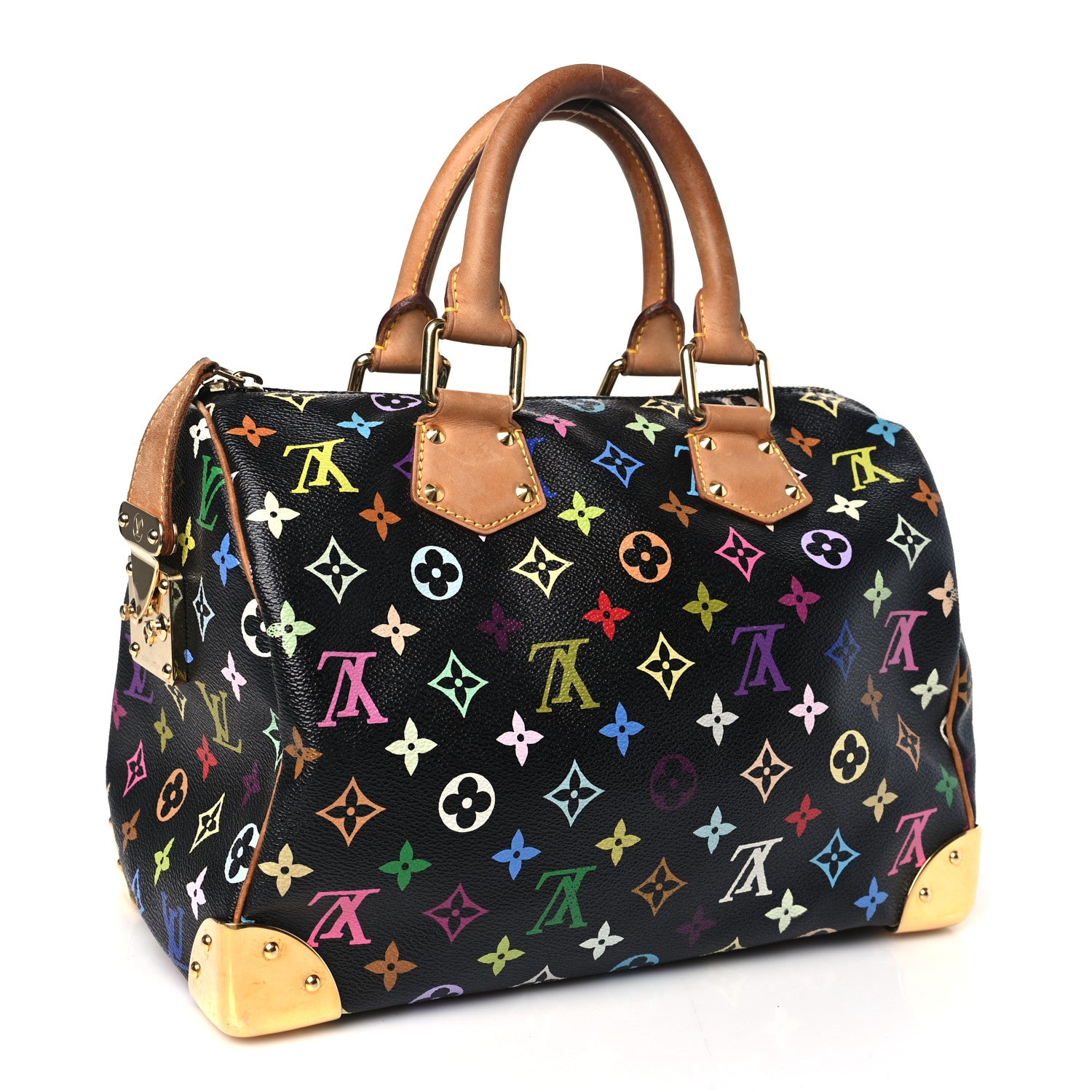 Louis Vuitton Monogram Multicolor Speedy 30 Black 3 of 14