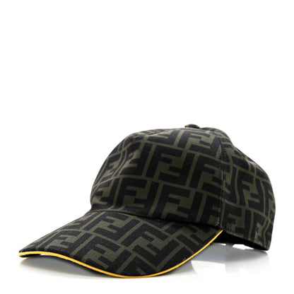 Fendi Canvas FF Reloaded Baseball Hat Tobacco Yellow 1 of 11