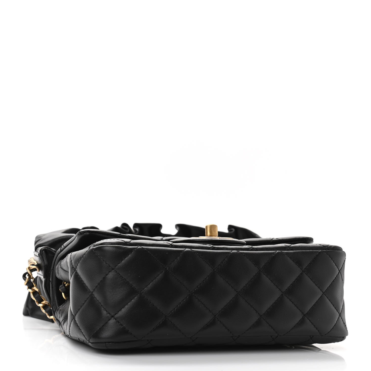 Chanel Lambskin Quilted Mini Romance Rectangular Flap Black 4 of 10