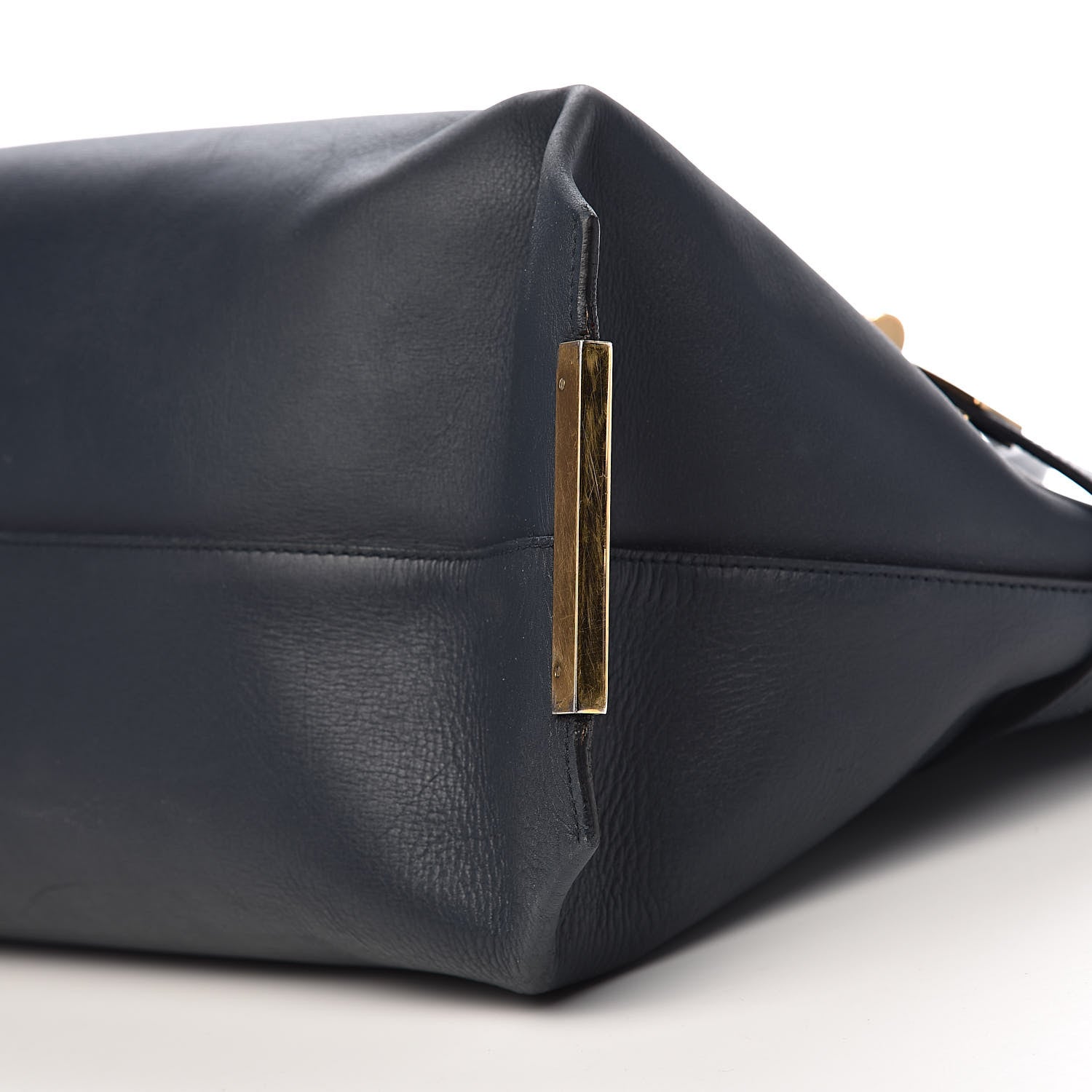 Chloe Smooth Calfskin Large Charlotte Tote Navy 8 of 9