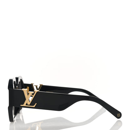Louis Vuitton Acetate LV Icon Round Sunglasses Z1728E Black 4 of 9