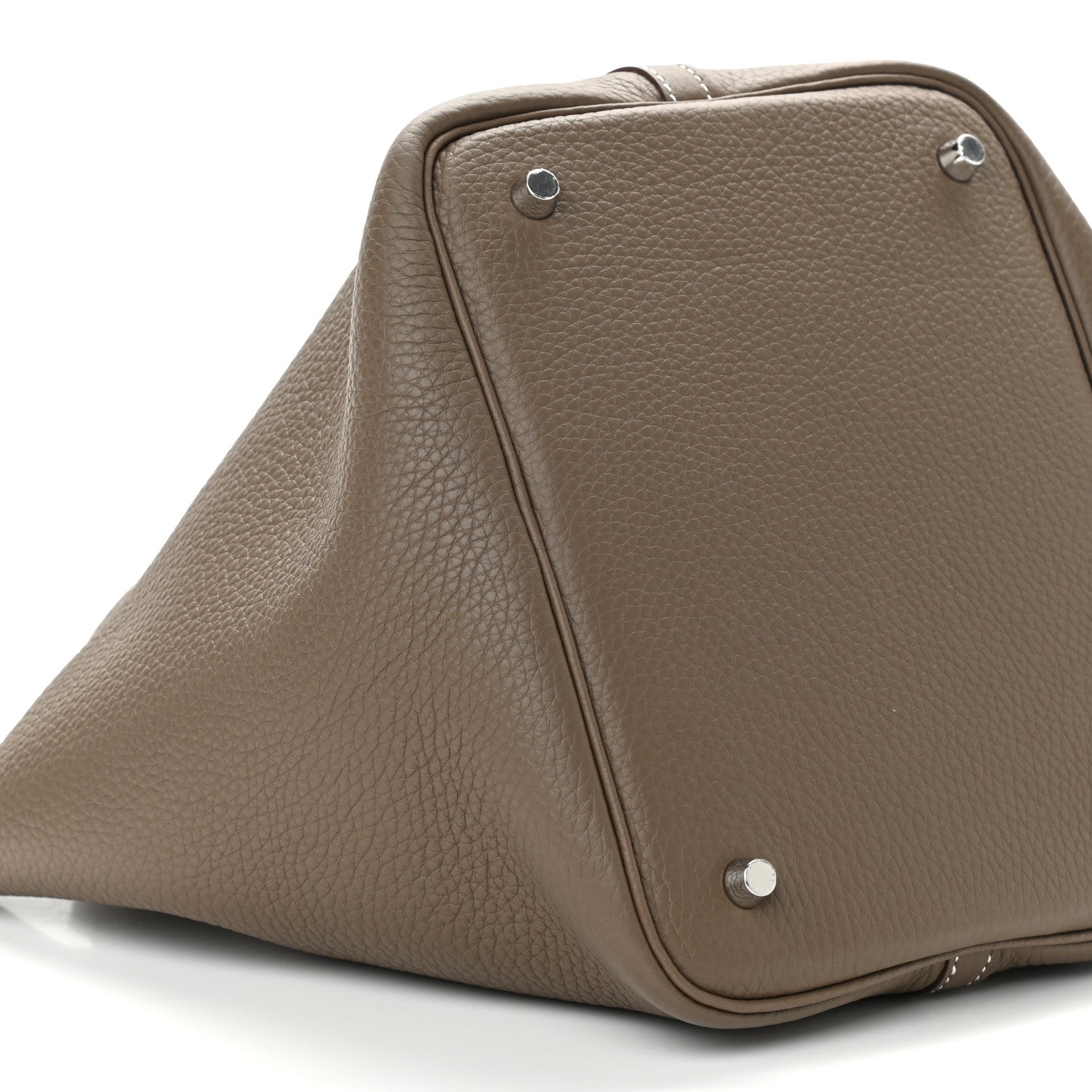 Hermes Taurillon Clemence Picotin Lock 22 MM Etoupe 10 of 11