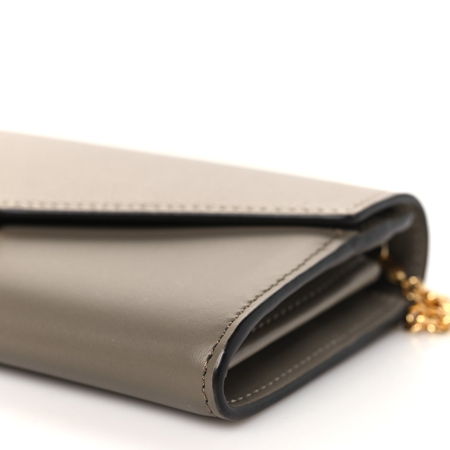 Vitello King Cruise FF Diamonds Continental Envelope Wallet On Chain Truffle Dove