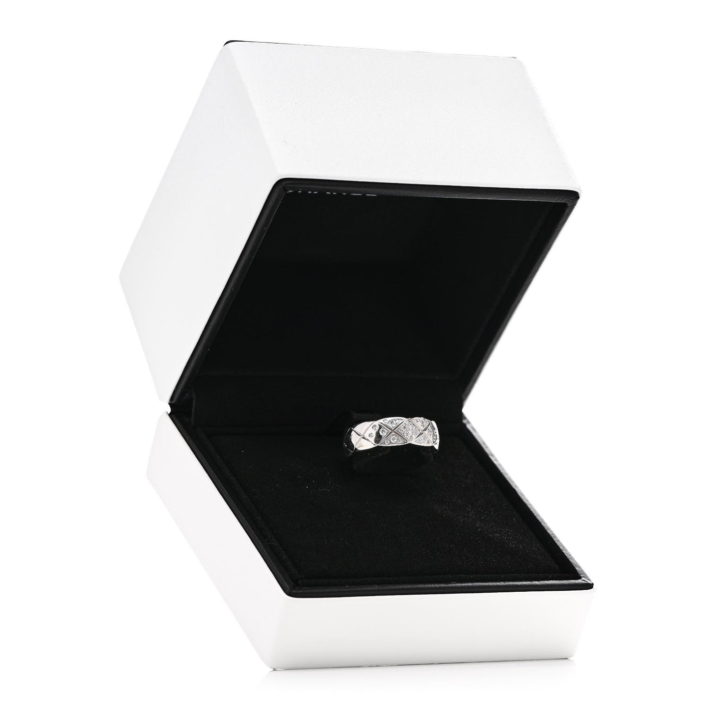 18K White Gold Diamond Small Coco Crush Ring 54 7