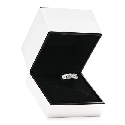 Chanel 18K White Gold Diamond Small Coco Crush Ring 54 7 6 of 6