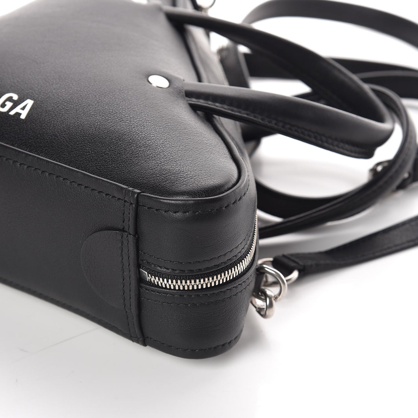 Calfskin XS Triangle Duffle Black