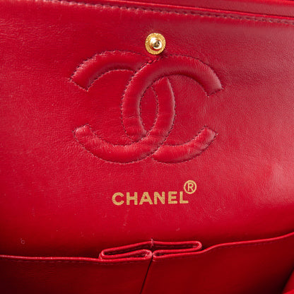Chanel Lambskin Quilted Small Double Flap Red 6 of 17
