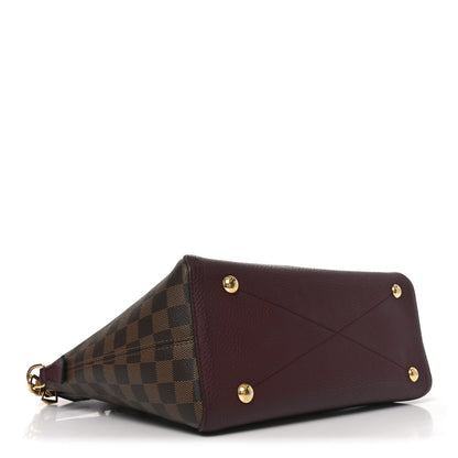 Louis Vuitton Damier Ebene Cuir Taurillon Hyde Park Fuchsia 4 of 9