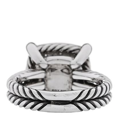 David Yurman Sterling Silver Diamond 14mm Chatelaine Pave Ring 52 6 4 of 5