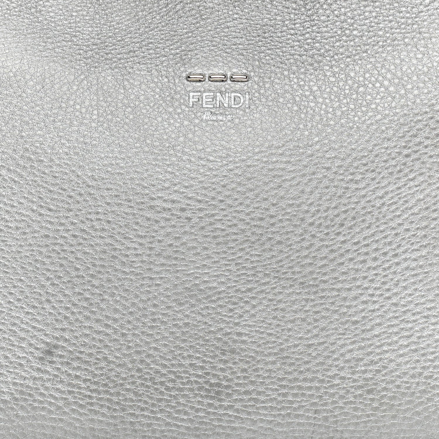 Fendi Cuoio Romano Lux Selleria Lei Boston Tote Argento 8 of 18
