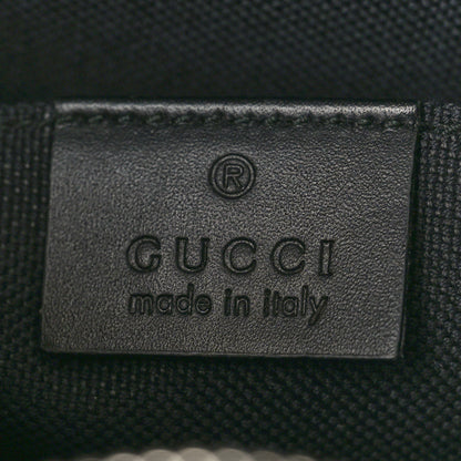 Gucci GG Supreme Monogram Selleria Calfskin Web New Web Cosmetic Case Black 6 of 9
