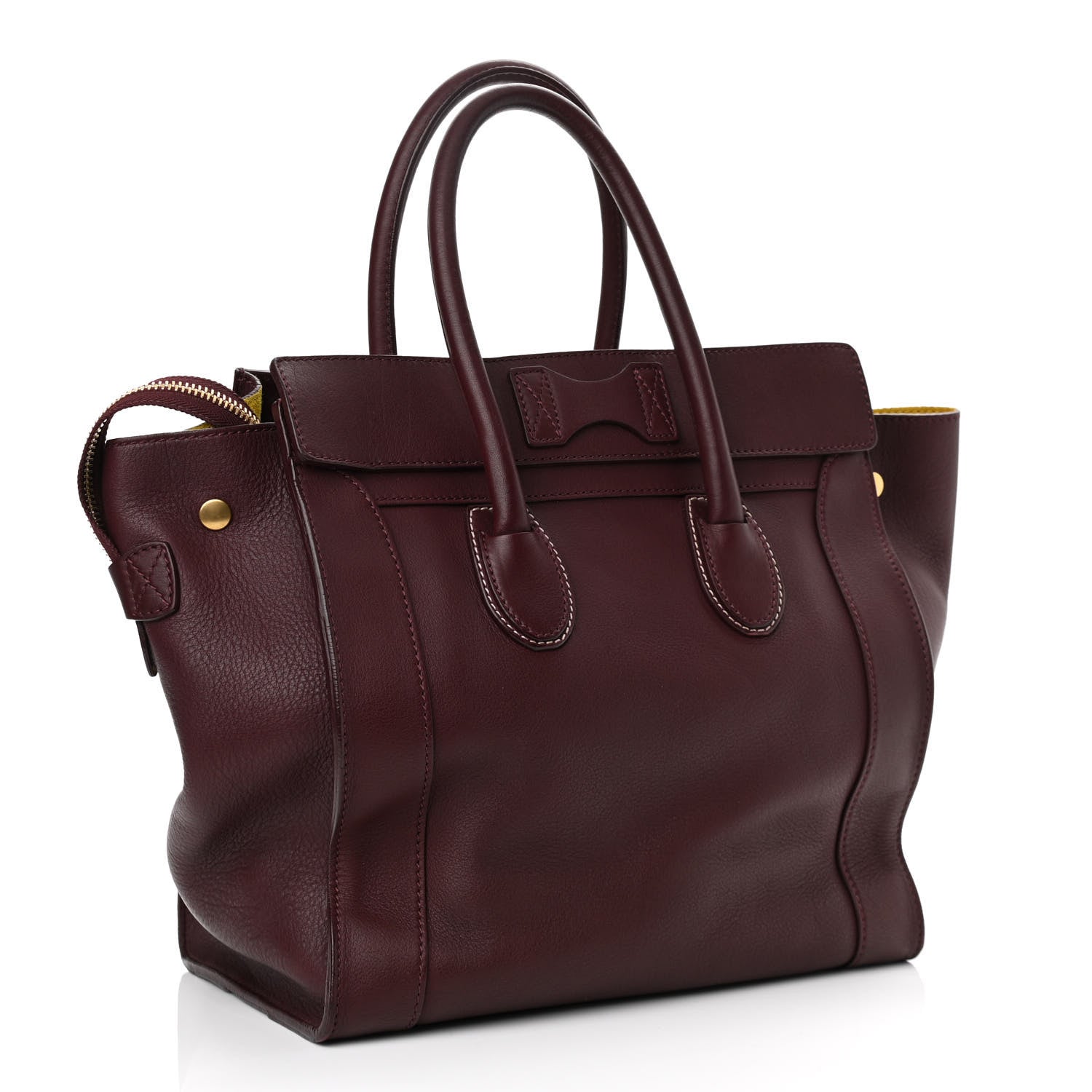 Celine Smooth Calfskin Mini Envelope Luggage Burgundy 3 of 8