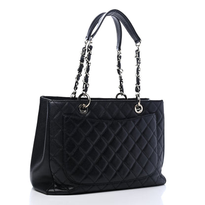 Chanel Caviar Quilted Grand Shopping Tote GST Black 2 of 4